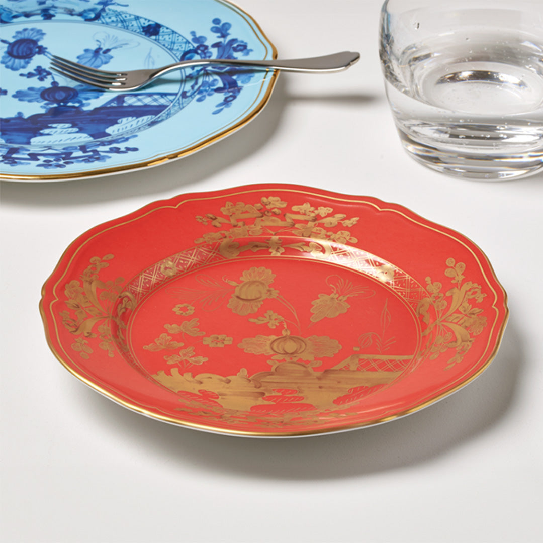 Oriente Italiano Rubrum Dinner Plate - Elegant Italian Ceramic Dinnerware for Fine Dining & Special Occasions