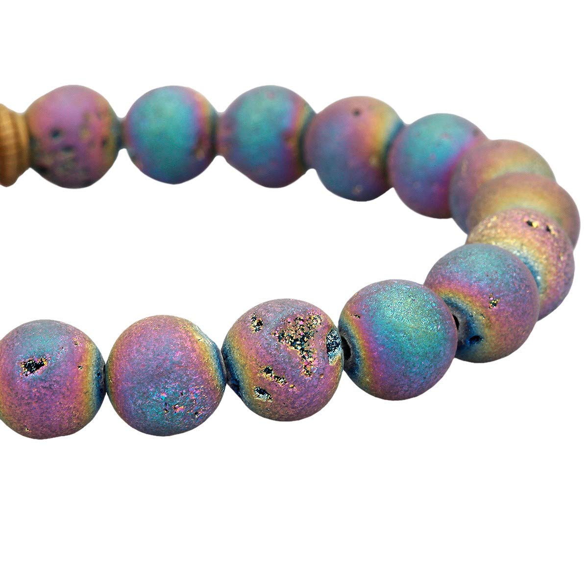 Natural Lava Rock Beads Bracelet for Men & Women - 8mm Chakra Healing Stone Bracelet with Essential Oil Diffuser for Yoga, Meditation & Aromatherapy | Spiritual Gift & Stress Relief Accessory