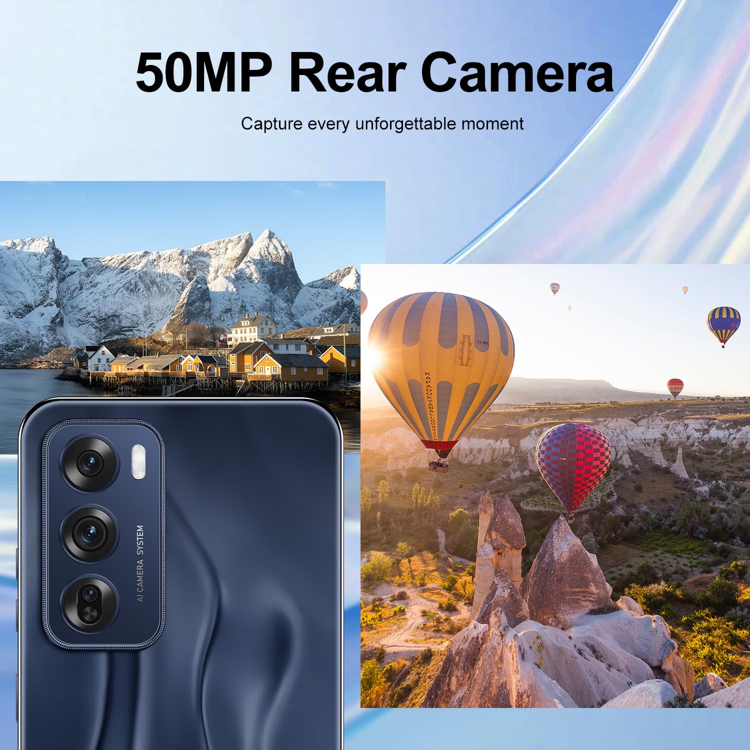 Unlocked Android Smartphone Reno 12 Pro - 8GB RAM 256GB Storage, 50MP+24MP Dual Camera, 6800mAh Long Battery Life, 6.8