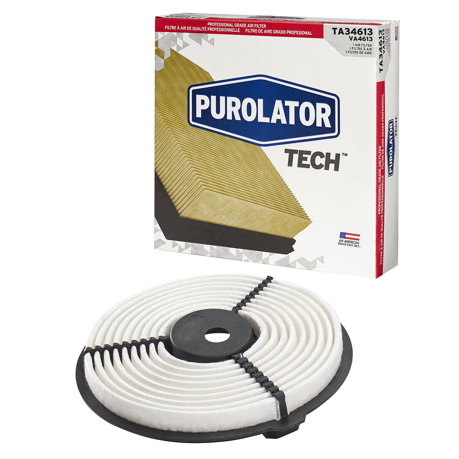 Purolator TA34613 PurolatorTECH Premium Air Filter for Cars, Trucks & SUVs - High Performance Engine Protection for Cleaner Air & Better Fuel Efficiency - Ideal for City Driving, Off-Road & Highway Use