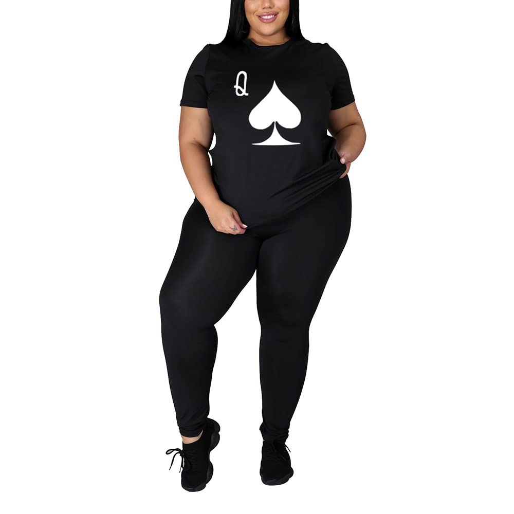 PINSV Plus Size Women's 2-Piece Outfit Sets (1X-5X) - Comfortable & Stylish Matching Sets for Casual Wear, Work & Special Occasions