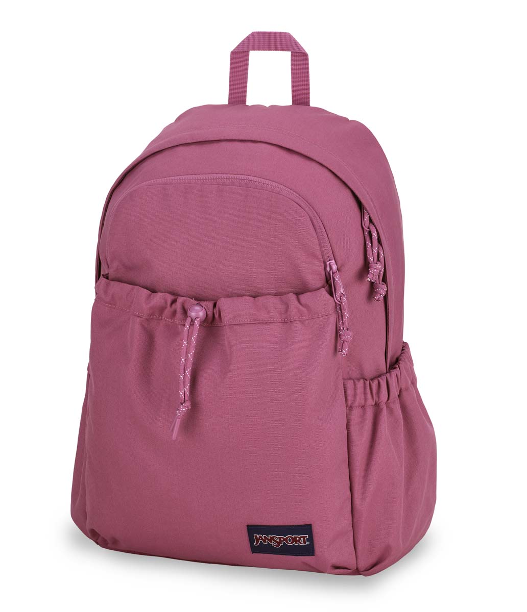 JanSport Lounge Pack Backpack - Mauve Haze Color, Lightweight & Durable for School, College, Travel & Everyday Use