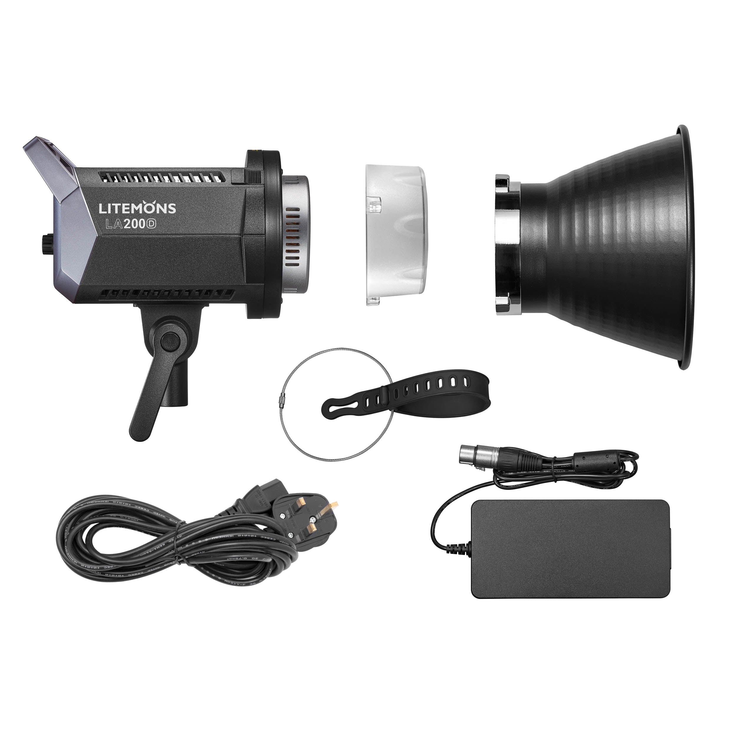 Litemons LA200D 5600K Daylight Balanced Super Fast LED Video Light - Professional Studio Lighting for YouTube, Photography & Videography