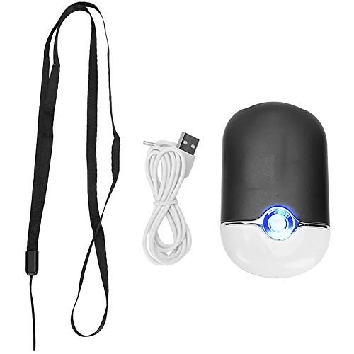 Portable USB Rechargeable Mini Fan - 3-in-1 Eyelash Dryer, Nail Polish Blower & Makeup Cooling Fan | Perfect for Eyelash Extensions, Nail Art & Home Use (Black)