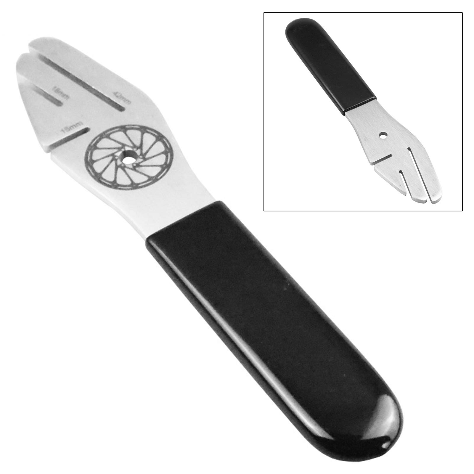Bicycle Disc Brake Rotor Alignment Tool - Professional Bike Brake Truing Fork Wrench for Maintenance & Repair | Perfect Cycling Accessories for Road & Mountain Bikes