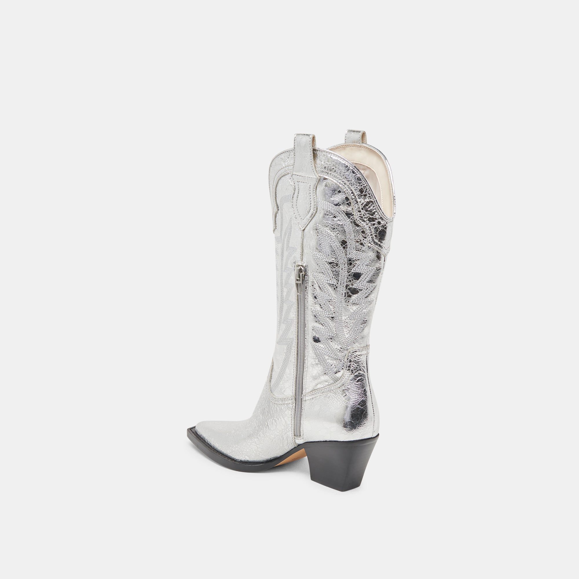 RYLAND BOOTS - Silver Distressed Leather Cowboy Boots for Men & Women | Western Style Riding Boots for Country, Rodeo & Outdoor Adventures