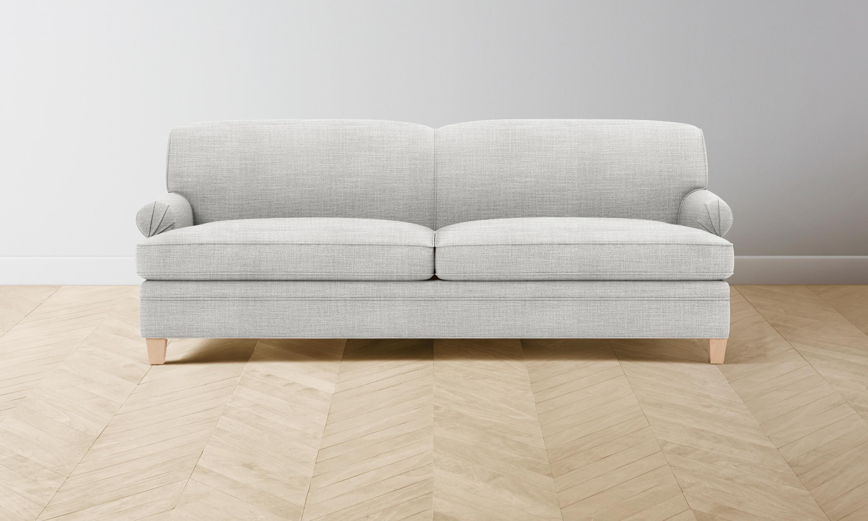 Carmine Sofa - Premium Performance Textured Tweed Upholstery in Dove Gray | Perfect for Living Rooms, Home Theaters & Cozy Reading Nooks
