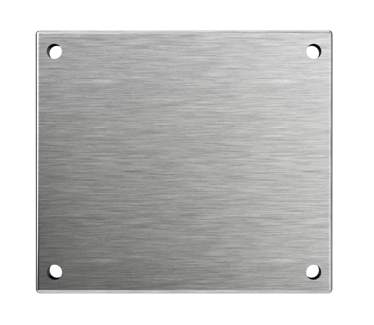 7-Inch Stainless Steel Mounting Plate for Lighted Address Numbers - Brushed Nickel Finish - Holds 2 Numbers - Durable Outdoor House Number Sign - Perfect for Home, Mailbox & Front Door Address Display