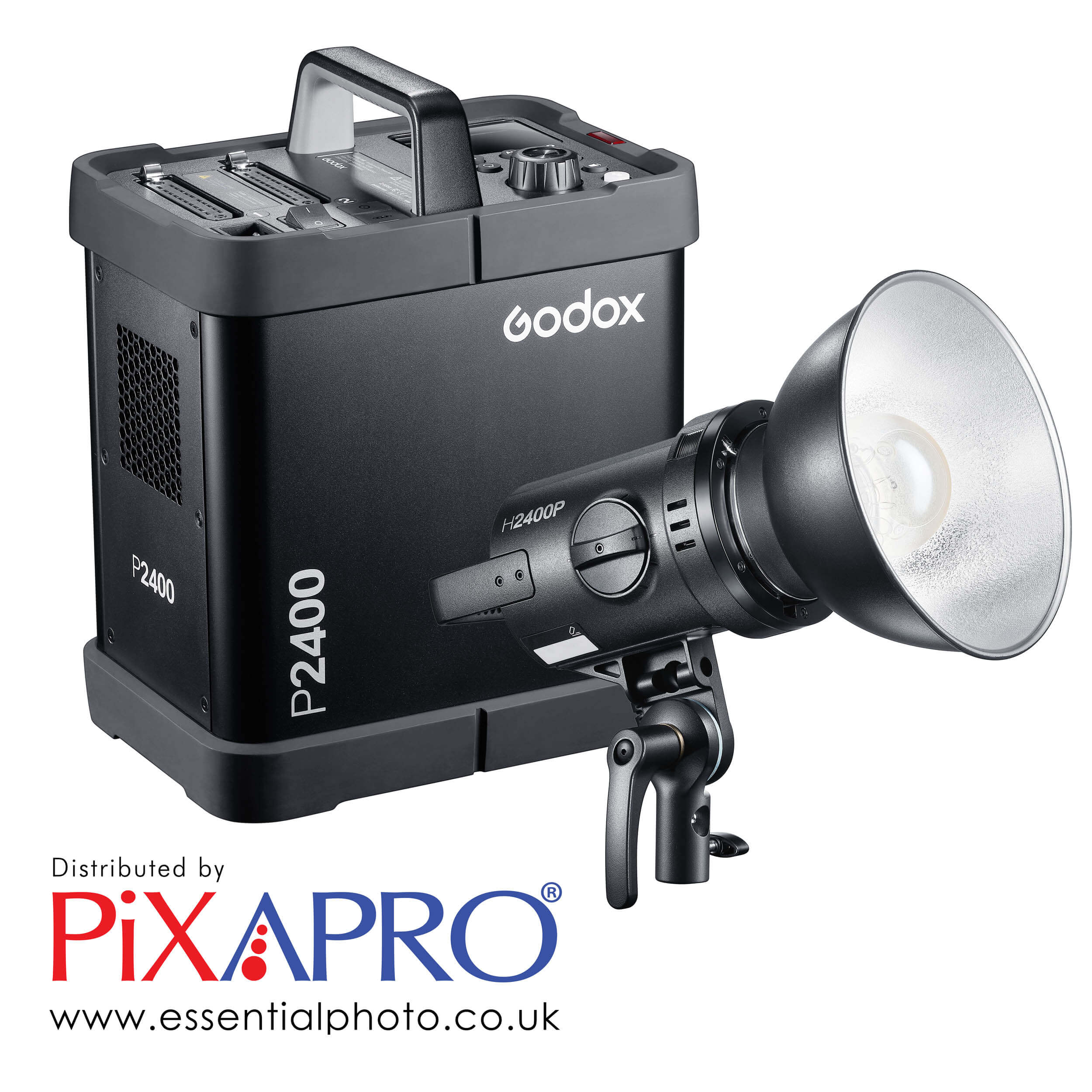 Godox P2400 Single Pack and Head Flash Kit – Professional Studio Lighting for Photography & Portraits – Perfect for Studio, Outdoor, and Event Photography