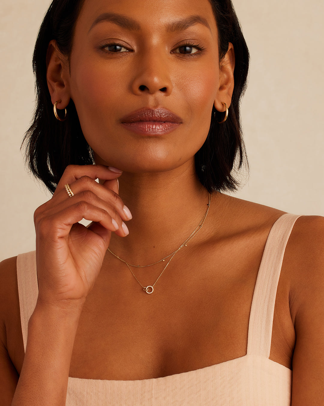 Diamond Wilshire Necklace for Women - Elegant 14K Gold Plated Pendant with CZ Stones - Perfect for Weddings, Anniversaries & Special Occasions
