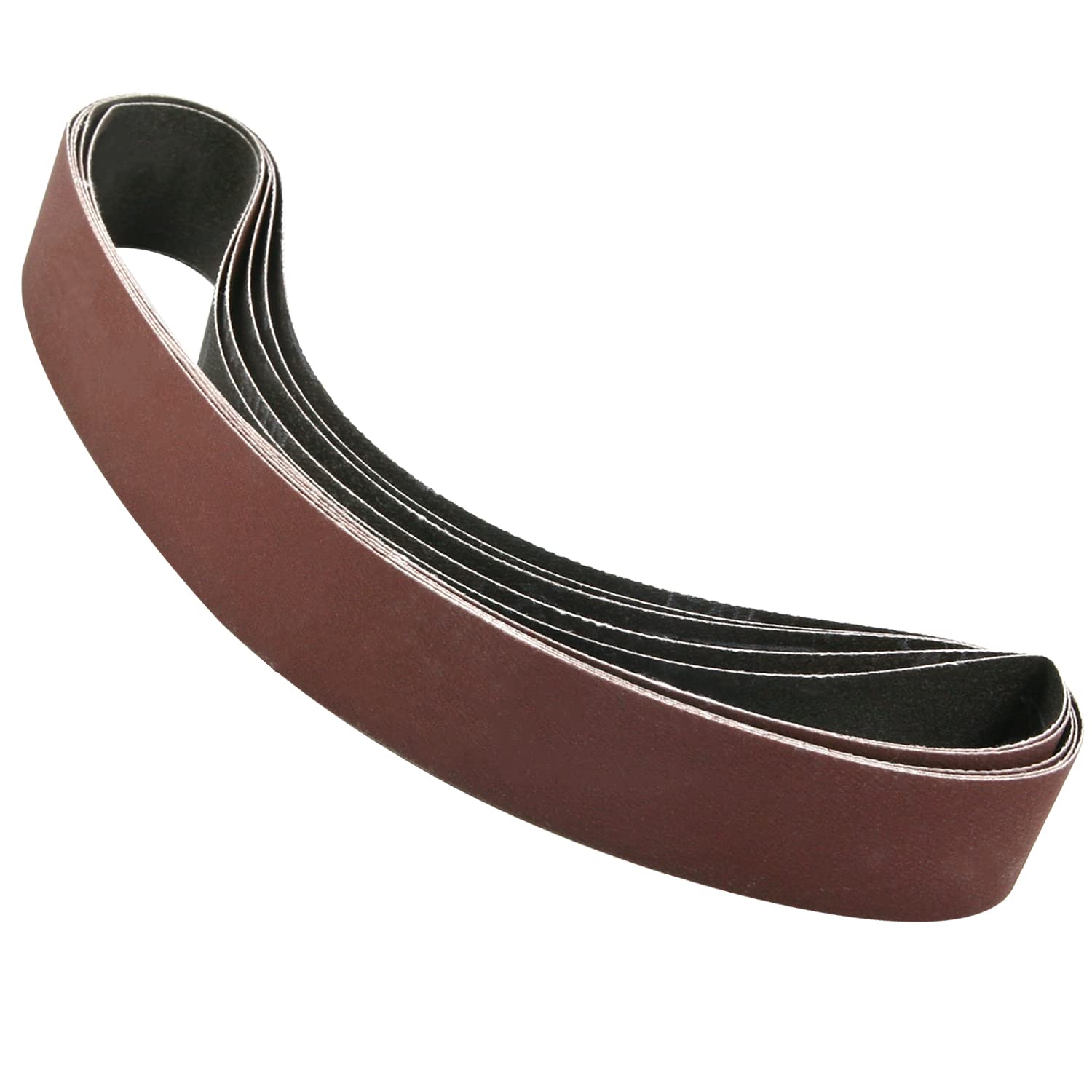 Utoolmart 1.2x21 Inch 600 Grit Aluminum Oxide Sanding Belt - 5 Pack for Wood Finishing, Metal Polishing & Drywall Sanding | Compatible with Portable Belt Sanders, Sharpening Tools & DIY Projects