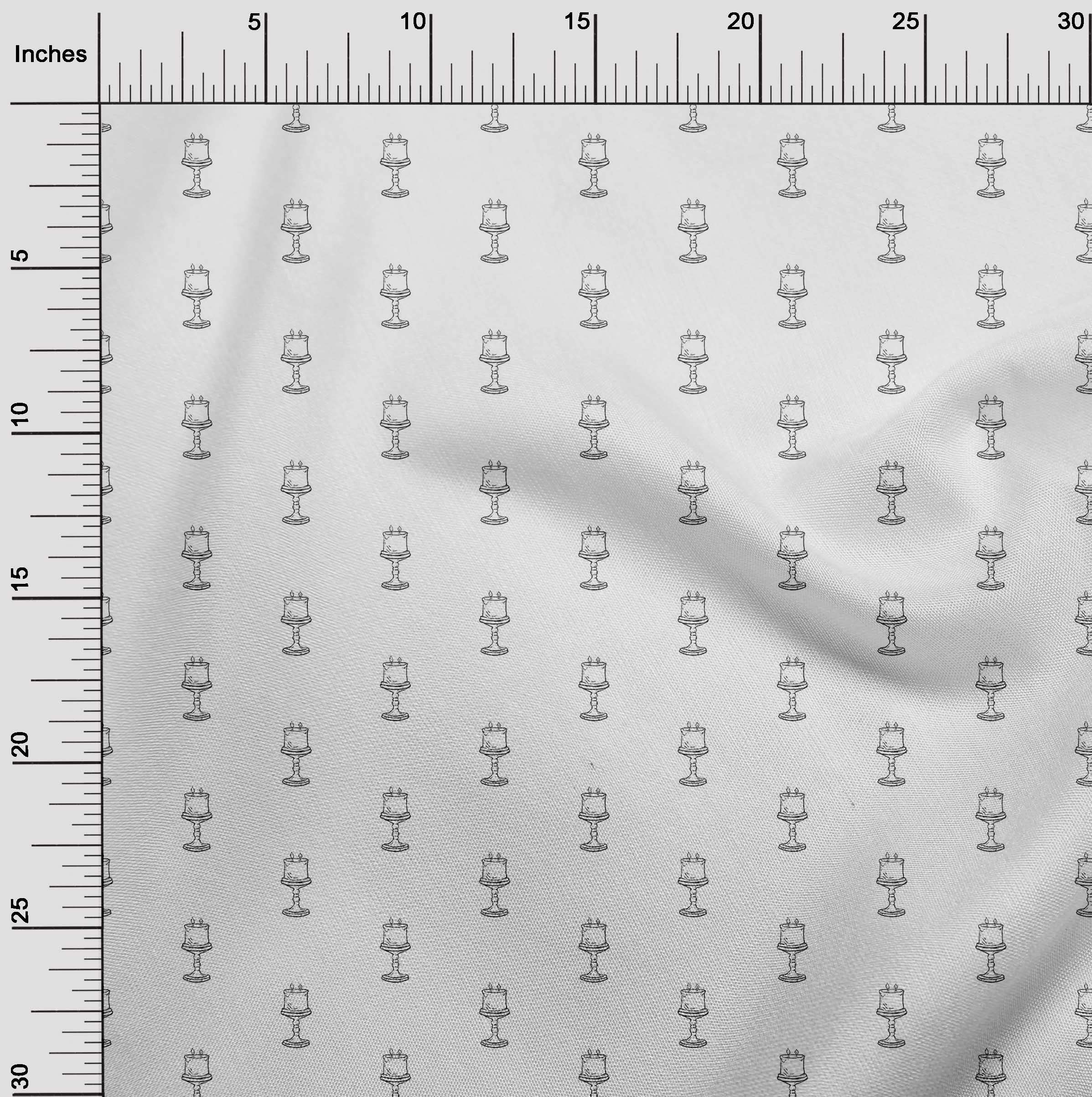 oneOone Silk Tabby White Fabric - 42 Inch Wide Retro Minimal Printed DIY Sewing Material for Clothing, Crafts & Home Decor (152 Yards) | Perfect for Dresses, Curtains, Quilting & Upholstery Projects