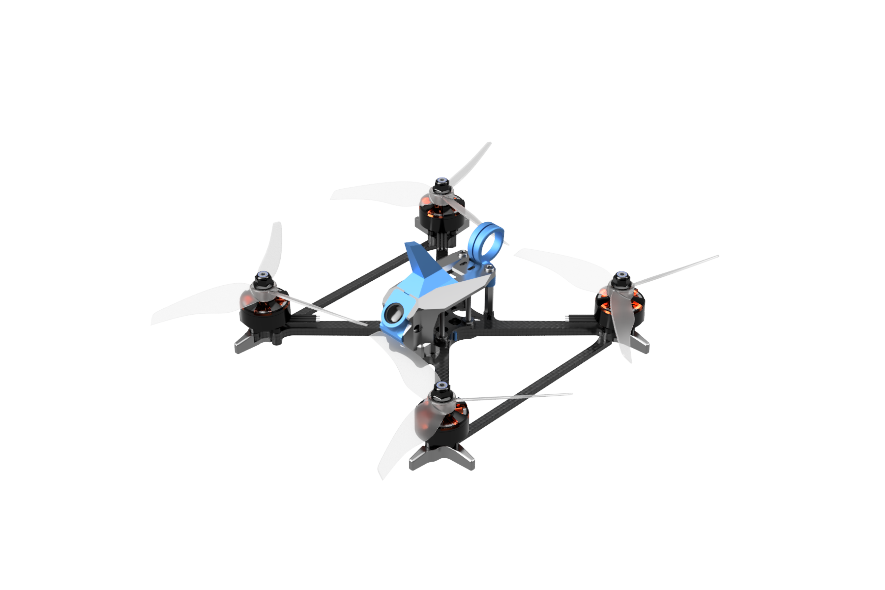 **DinDrones OZR 5X 5 Racing Drone Frame Kit – Lightweight Carbon Fiber FPV Quadcopter Frame for High-Speed Racing | Perfect for FPV Drone Racing, Freestyle Flying & DIY Builds**