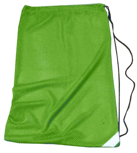 Rise Mesh Equipment Bag - Kelly Green Sports Gear for Basketball, Soccer & Gym - Durable Storage for Balls, Shoes & Accessories