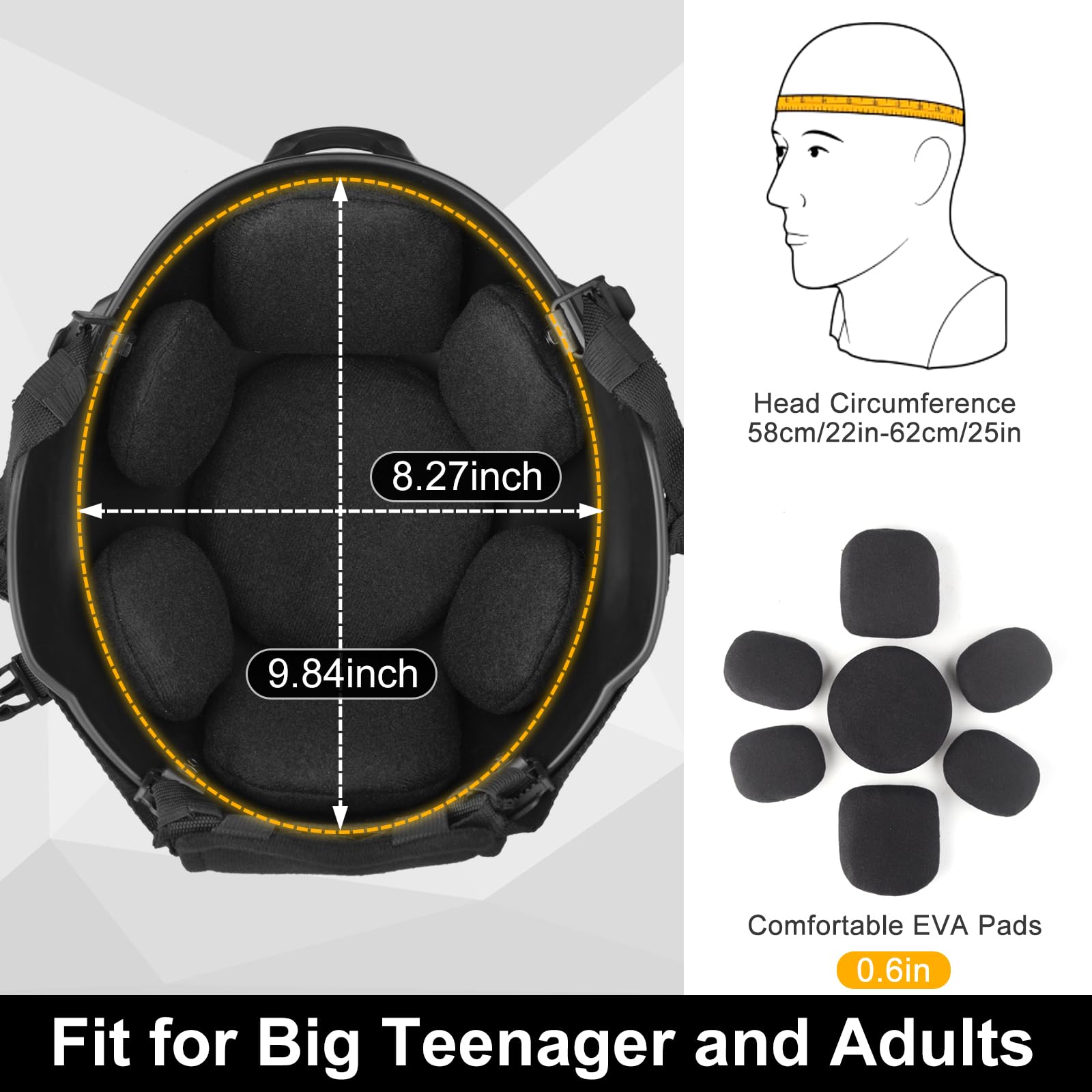 Tactical Airsoft Helmet & Full Face Protection Set - Black Military Gear with Anti Fog Goggles, Mesh Mask & Balaclava | Perfect for Airsoft Games, Paintball & Outdoor Tactical Training