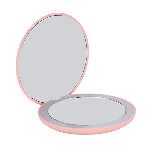 10X Magnified Cosmetic Mirror - Portable Makeup Mirror with LED Lights, No Stroboscopic for Home & Travel Makeup | Perfect for Vanity, Bathroom, and Professional Makeup Artists