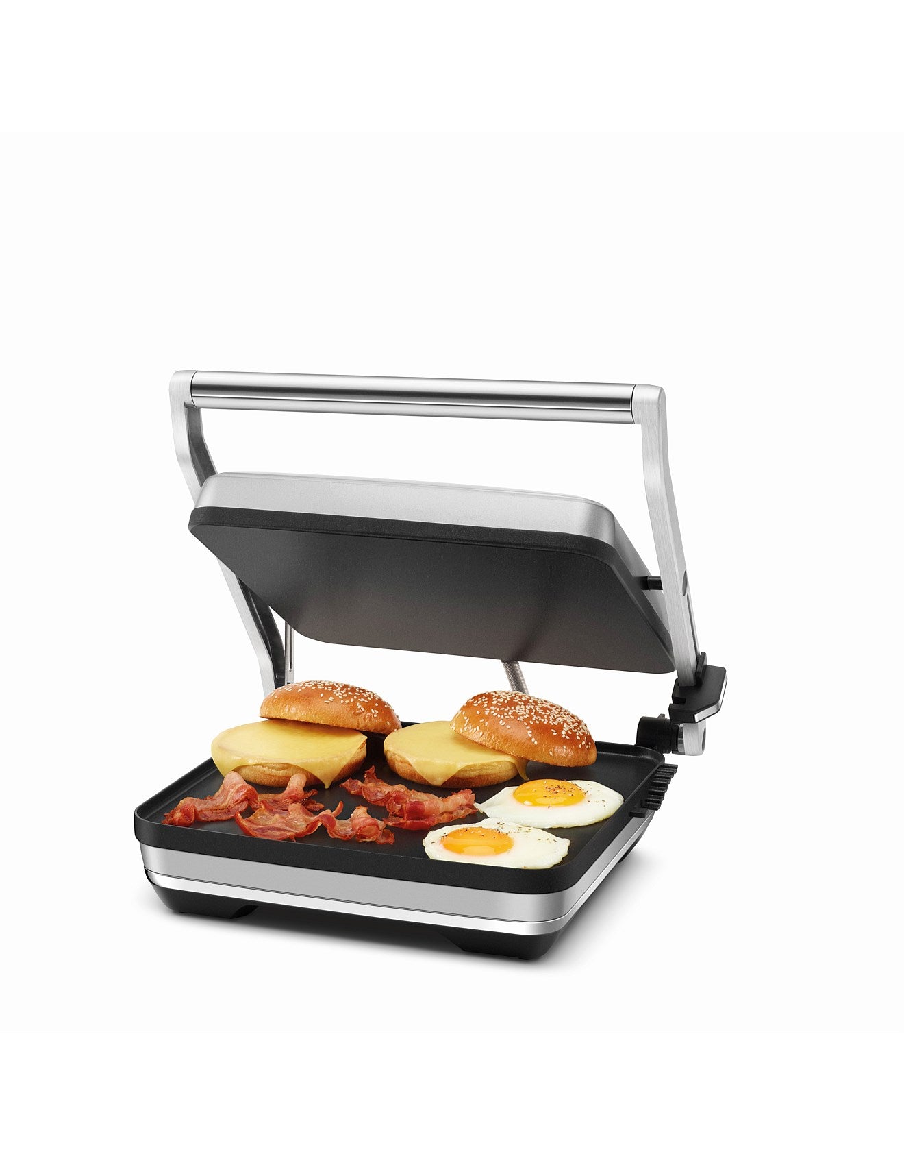 Breville The Toast and Melt 4 Slice Sandwich Grill (LSG545BSS) - Stainless Steel Panini Press for Toasting, Grilling & Melting - Perfect for Breakfast, Lunch & Party Snacks
