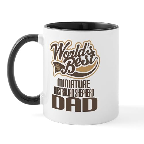 White/Black Inside - Miniature Australian Shepherd Dad Mug