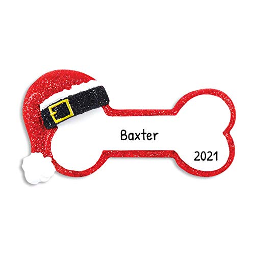 Santa Dog Bone