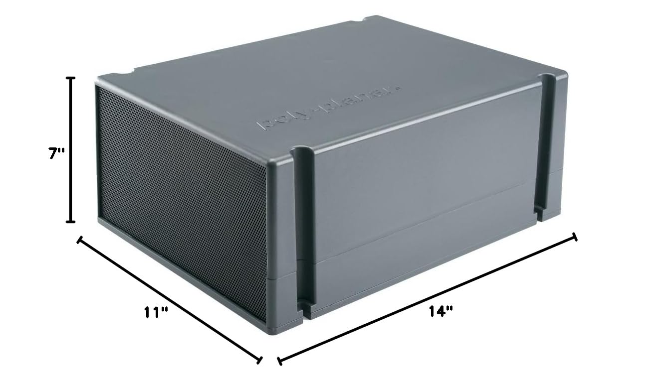PolyPlanar Compact Box Subwoofer - High-Performance Bass Speaker for Car Audio, Home Theater & Marine Use | Deep Bass Sound System for Boats, Trucks & Entertainment Spaces