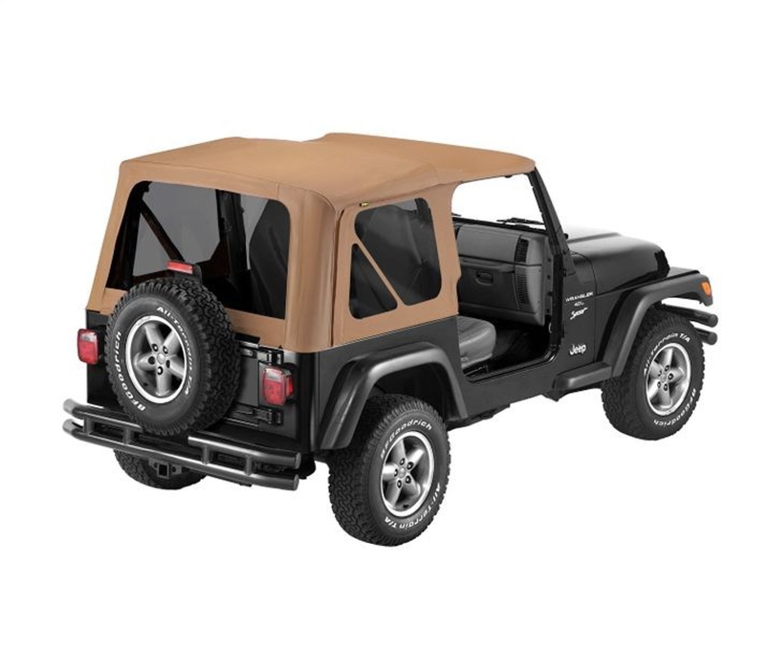 Bestop 5112737 Spice Replace-A-Top for Jeep Wrangler 1997-2002 - OEM Hardware Compatible Soft Top Replacement - Perfect for Off-Road Adventures & Summer Driving