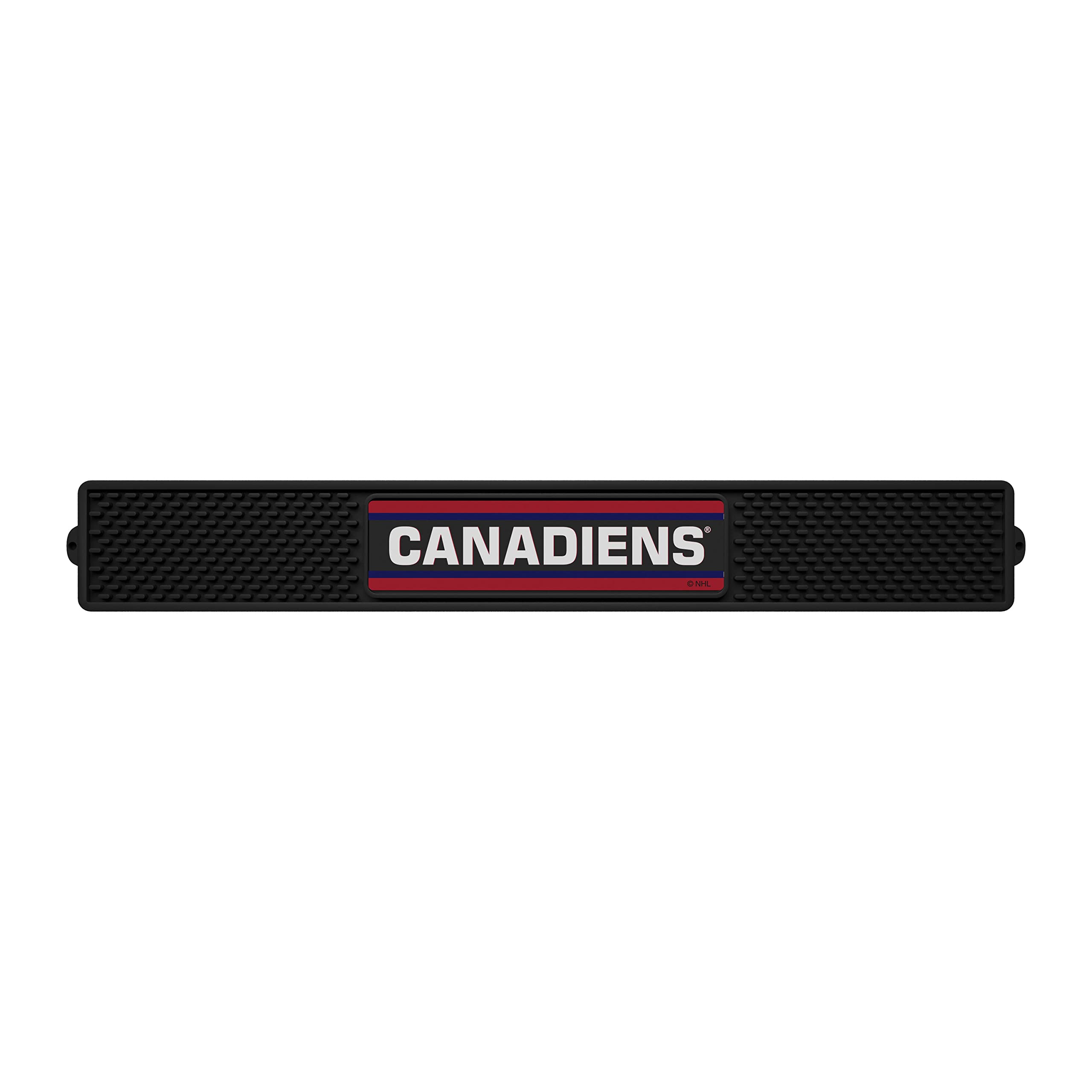 FANMATS 17037 Montreal Canadiens NHL Team Bar Mat - 3.25 x 24 Inch Non-Slip Drink Coaster - Durable Dish Drying Mat for Kitchen Counter, Easy to Clean - Perfect for Home Bars, Game Nights & Parties