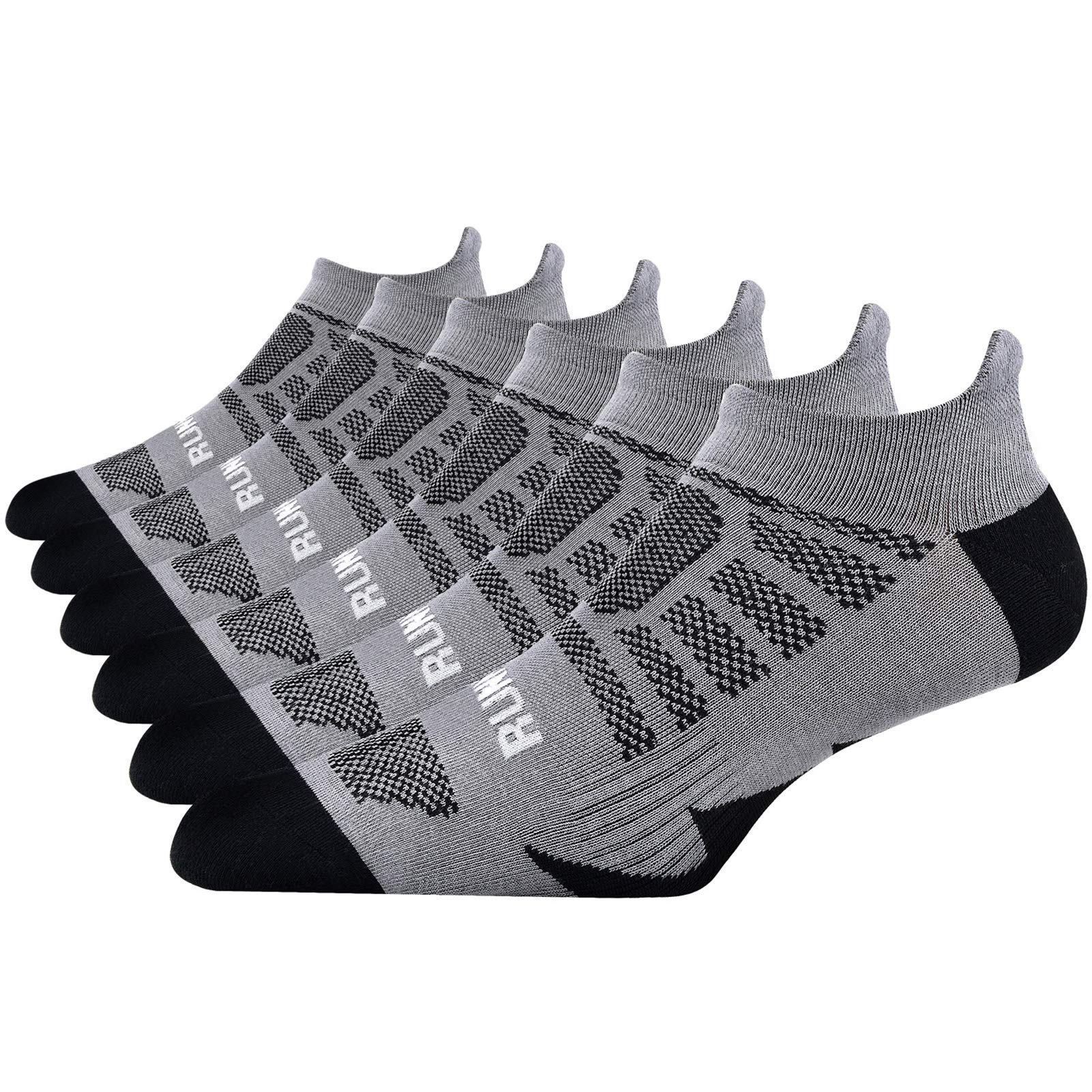 Breathable Anti-Blister Compression Running Socks for Men & Women - No Show Ankle Athletic Socks with Cushioning for Jogging, Gym Workouts & Daily Comfort