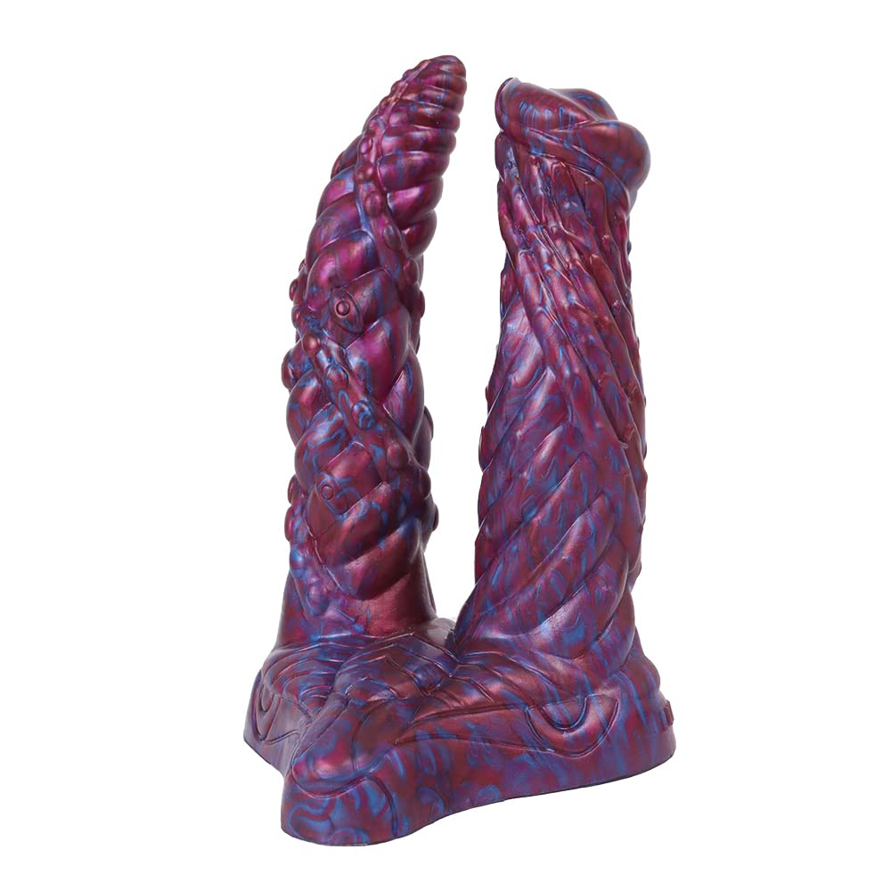 BeHorny Liquid Silicone Animal/Alien/Dragon G-Spot Vibrator with Suction Cup - Fantasy Adult Sex Toy for Couples & Solo Play, Perfect for Roleplay & BDSM Exploration