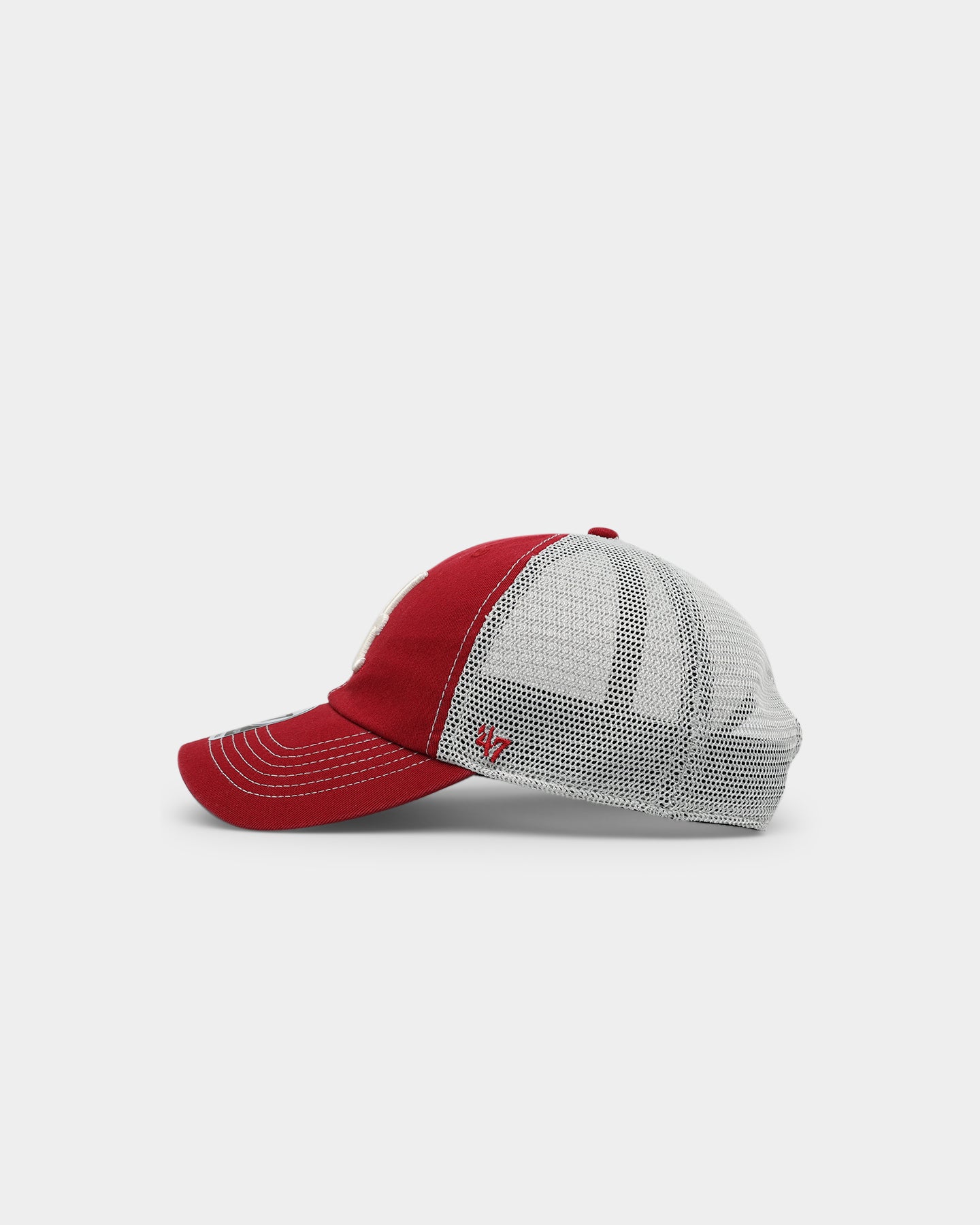 47 Alabama Crimson Tide Trawler Clean Up Strapback Hat - Adjustable Razor Red Snapback Cap for Men & Women - Perfect for Game Day, Tailgating and College Football Fans