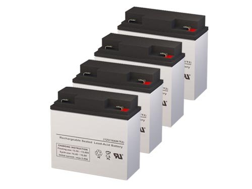 Alpha Technologies 417-48B UPS Replacement Batteries - Set of 4 | Long-Lasting Backup Power for Home & Office Electronics | Compatible with UPS Systems, Computers, Routers & Network Devices