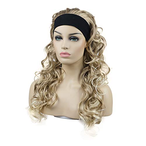 Extra Long Curly Headband Wig for Women - Soft & Natural Looking Synthetic Hair - Perfect for Cosplay, Costume Parties & Daily Fashion