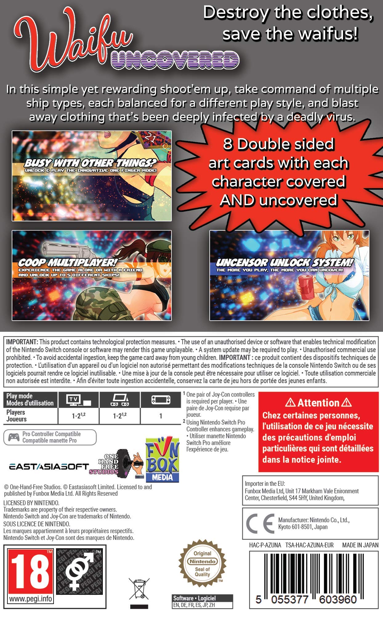 Waifu Uncovered - Nintendo Switch Game | Anime Dating Sim Visual Novel | Perfect for Otaku Gamers & Anime Fans