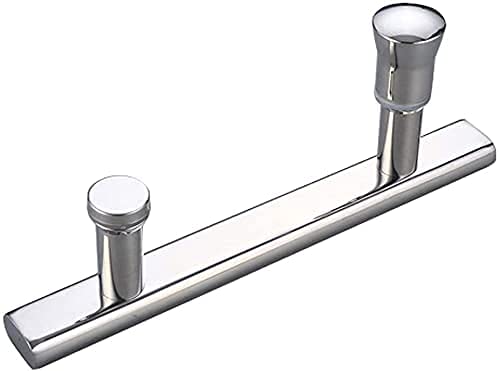 Bathroom Door Handle Set - Shower Door Knob Replacement Parts - 145mm Hole to Hole Glass Door Pull Bar - Durable Stainless Steel Hardware for Shower Screen & Bathroom Glass Doors (Perfect for Modern Bathroom Renovations & Spa-Like Upgrades)