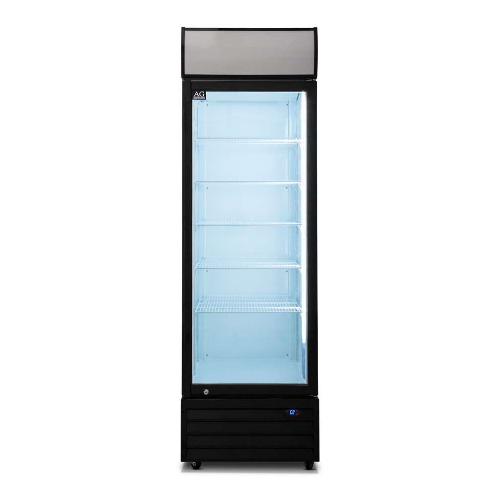420L Single Door Upright Commercial Display Refrigerator with Glass Door - Perfect for Restaurants, Convenience Stores & Retail Merchandising