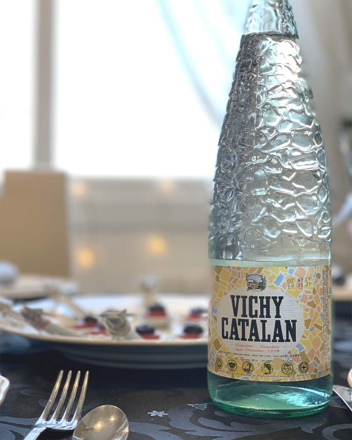 Vichy Catalan Sparkling Mineral Water - 20 Glass Bottles (16.9 oz/500 mL Each) - Premium Spanish Carbonated Water for Parties, Restaurants & Healthy Hydration