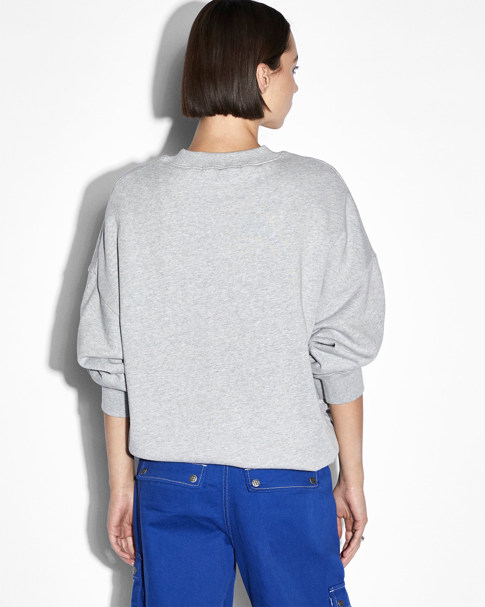 Supernet OH G Crew Grey Marle Sweatshirt - Men's Casual Pullover Hoodie for Streetwear & Everyday Comfort