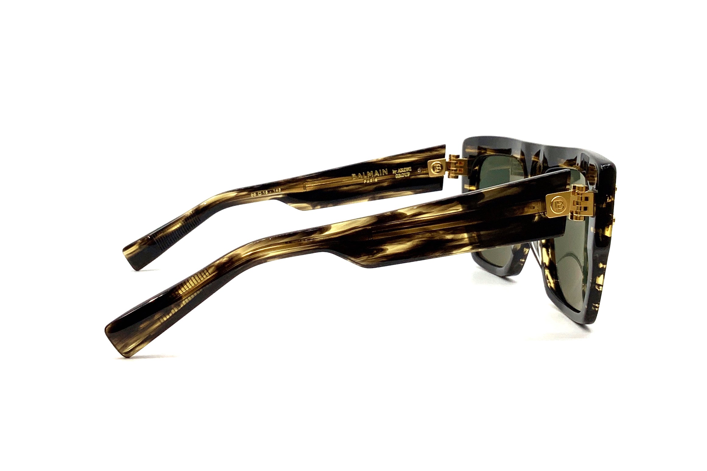 Balmain B I Sunglasses - Brown & Gold Aviator Style for Men & Women | Perfect for Outdoor Activities, Travel & Fashion Accessories