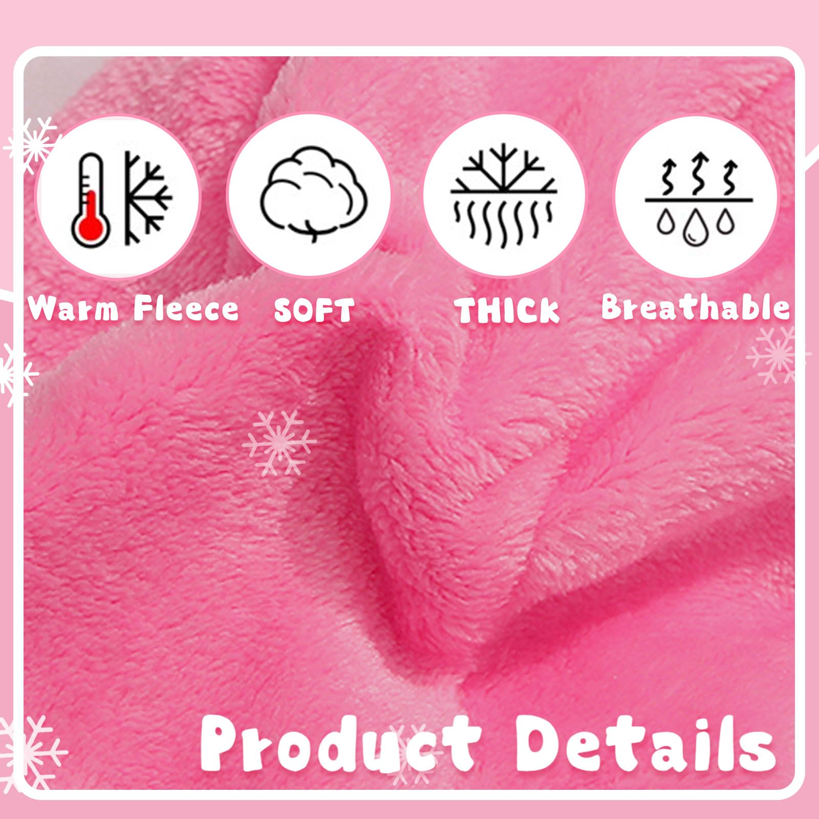Warm Fleece Dog Sweater for Small Dogs - Cute Pink Puppy Hoodie with Bowtie & Leash Hole | Winter Chihuahua Clothes for Cold Weather (X-Small) | Perfect for Outdoor Walks & Indoor Cozy Time