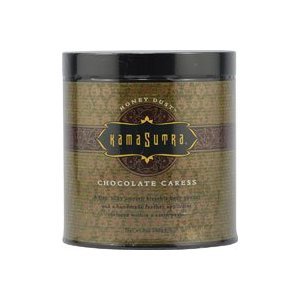 Kama Sutra Honey Dust Body Powder - Chocolate Caress Sensual Massage Powder for Couples, Romantic Gift for Her, Long-Lasting Fragrance for Intimate Moments
