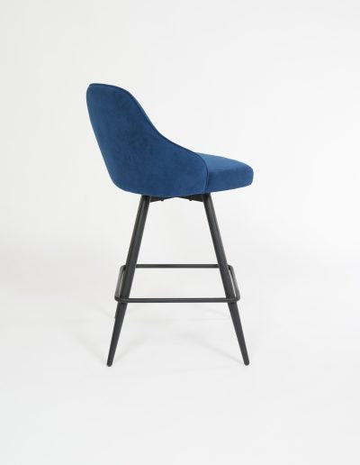Modern Cobalt Blue Daphne Stool - Stylish Bar Stool for Kitchen Island, Dining Room & Home Decor - High-QPU Seating with Comfortable Design