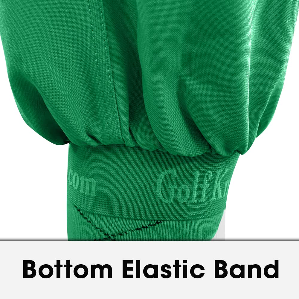 Premium Lime Green Microfiber Golf Pants for Men - Breathable Stretch Performance Trousers - Perfect for Golf, Tennis & Casual Wear