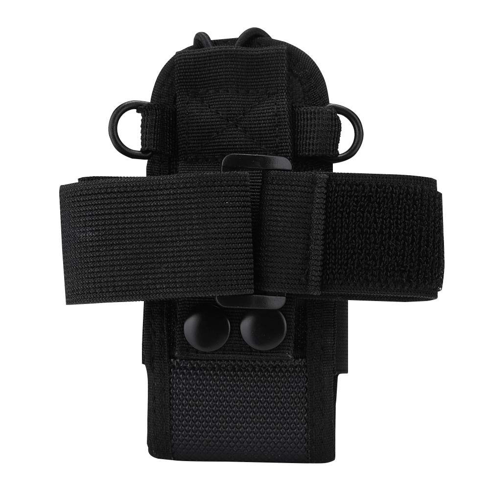 ASHATA Universal Two-Way Radio Arm Bag - Lightweight Nylon Anti-Wear Portable Walkie Talkie Holder with Adjustable Armband - Perfect for Outdoor Activities, Construction Sites, Security Work and Emergency Communication