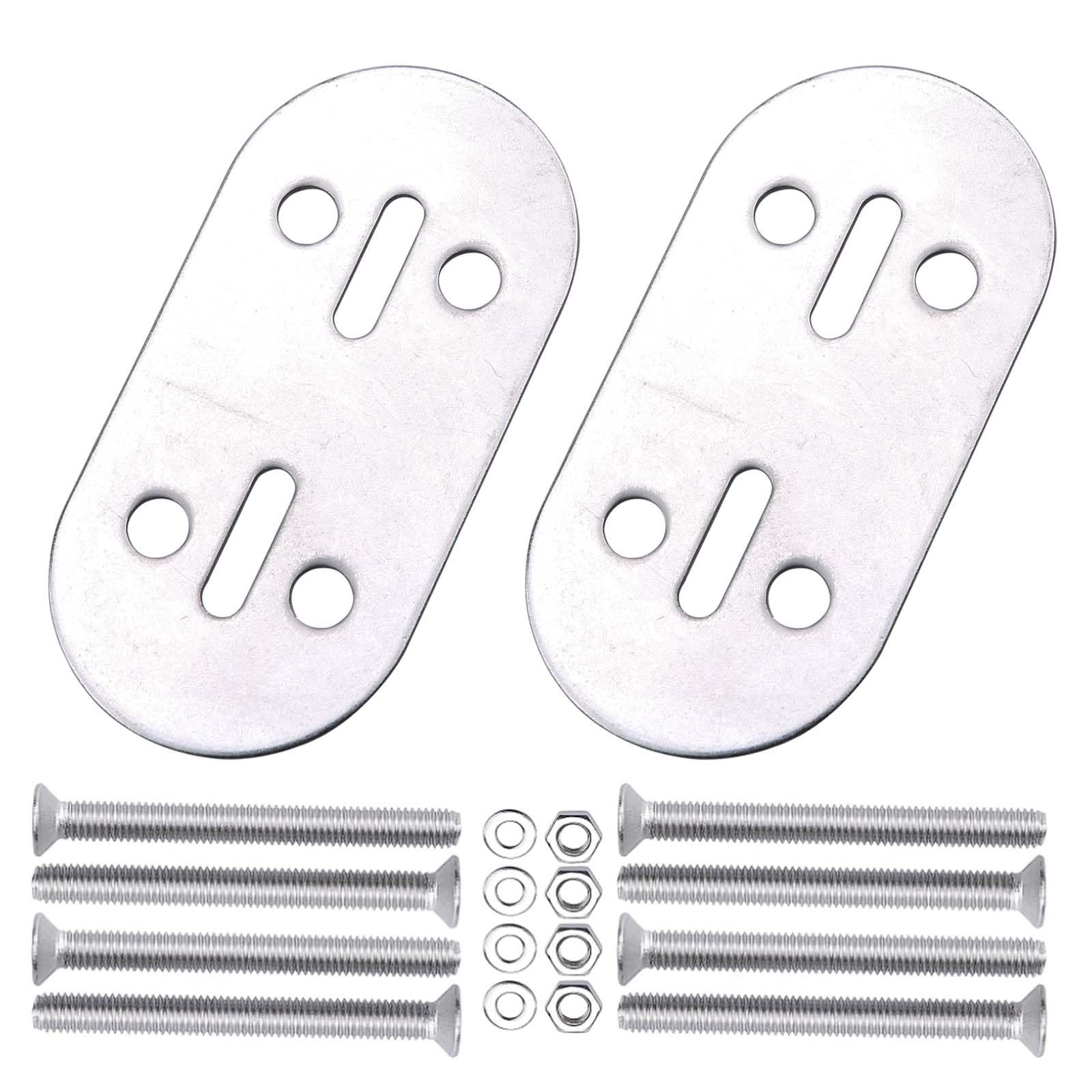Stainless Steel MX Boat Cleats Back Plate - Marine Dock Cleat Backing Plate for Boat & Dock Cleat Repair - Reinforced Backing Plate (Pack of 2) - Perfect for Boat Deck Reinforcement & Dock Hardware Upgrades