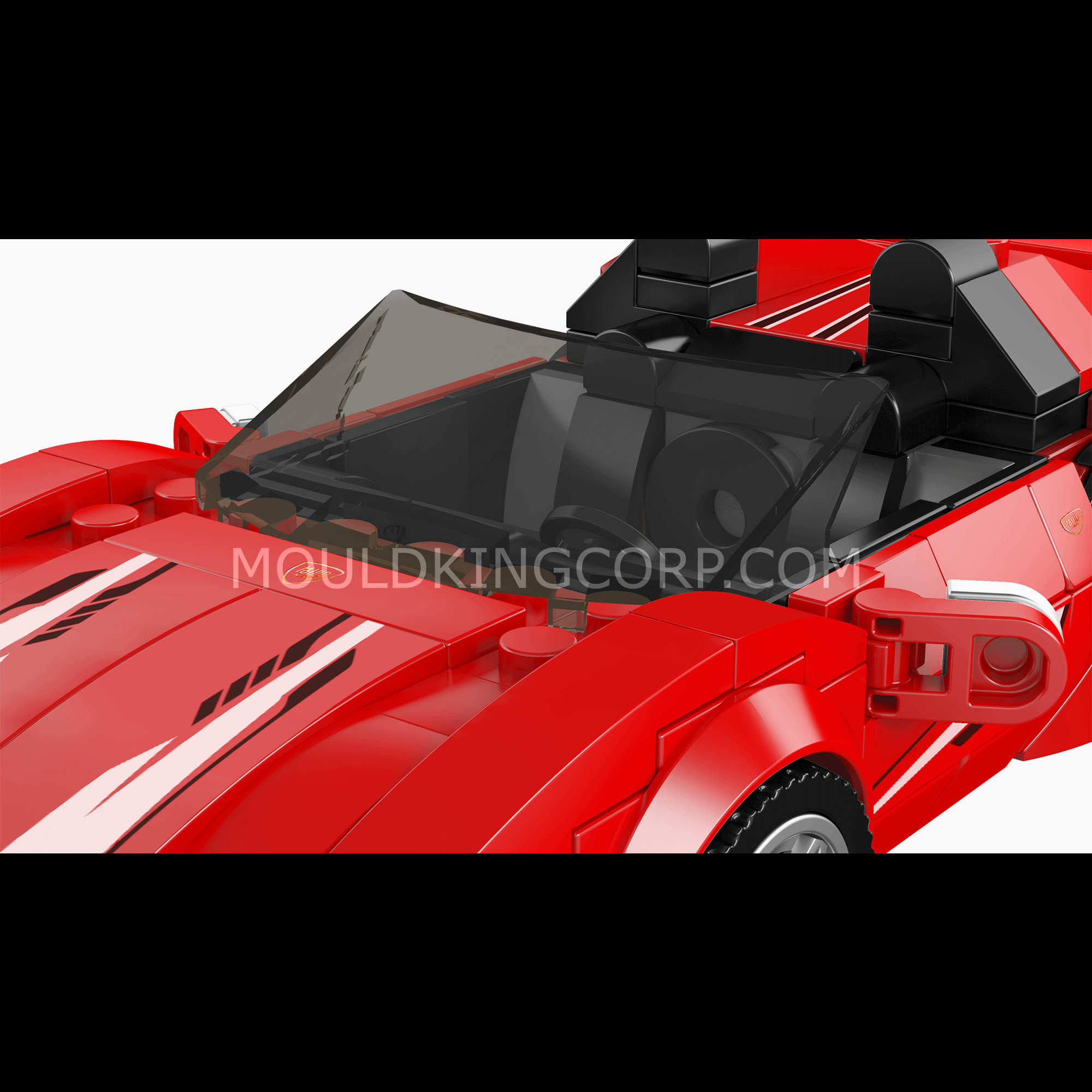 MOULD KING 27041 F8 Supercar Model Building Kit - 332 Piece Sports Car Construction Toy Set for Adults & Kids | STEM Educational Toy, Birthday Gift, DIY Project for Car Enthusiasts | Home Decor, Office Display, Collection Showpiece