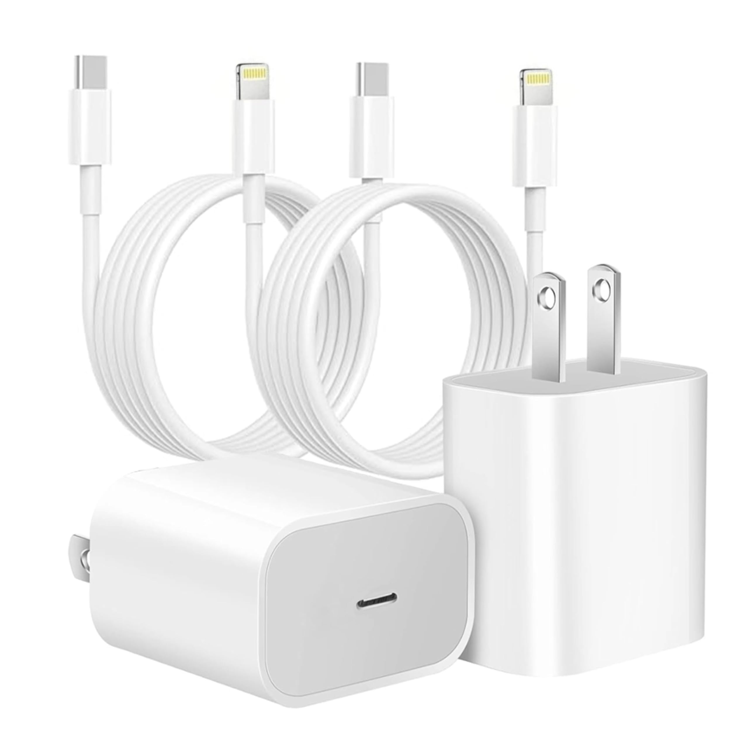 Orrkila MFi Certified 20W USB C Fast Charger with Cable - 2 Pack, PD Wall Charger for iPhone 14/13/12/11/X/Pro/Pro Max, iPad & AirPods | Perfect for Home, Office & Travel Charging