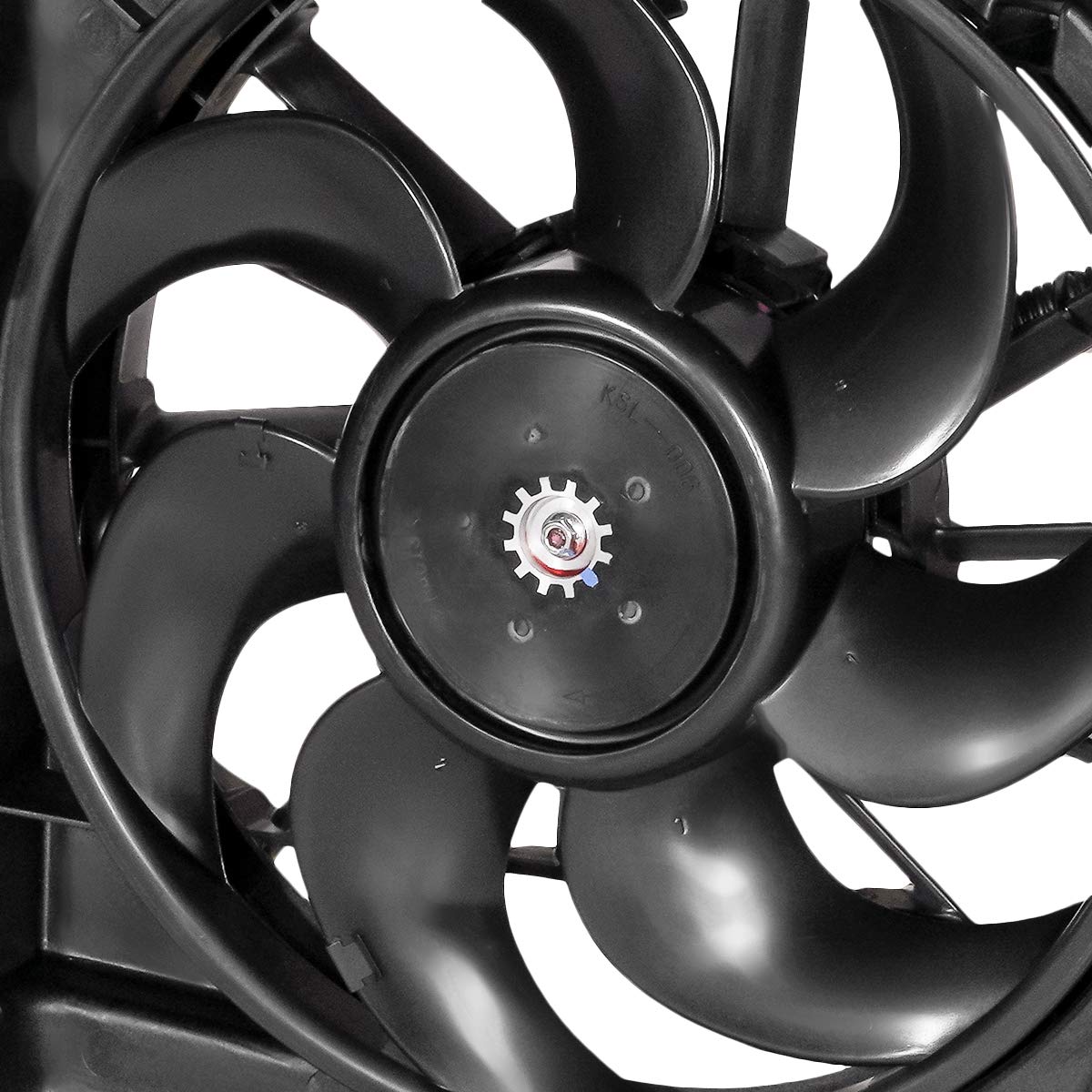 DNA MOTORING OEM-RF-0092 High Performance Radiator Cooling Fan Assembly - Direct Replacement for 2010-2012 Ford Fusion & Lincoln MKZ 3.5L - Enhanced Cooling Efficiency - Black - Perfect for Engine Overheating Prevention & Summer Driving