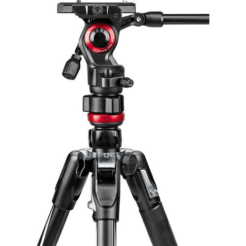 Manfrotto Befree Live Aluminum Video Tripod Kit with Twist Leg Locks - Professional Lightweight Tripod for DSLR Cameras, Perfect for Travel Vlogging, Live Streaming & Outdoor Photography