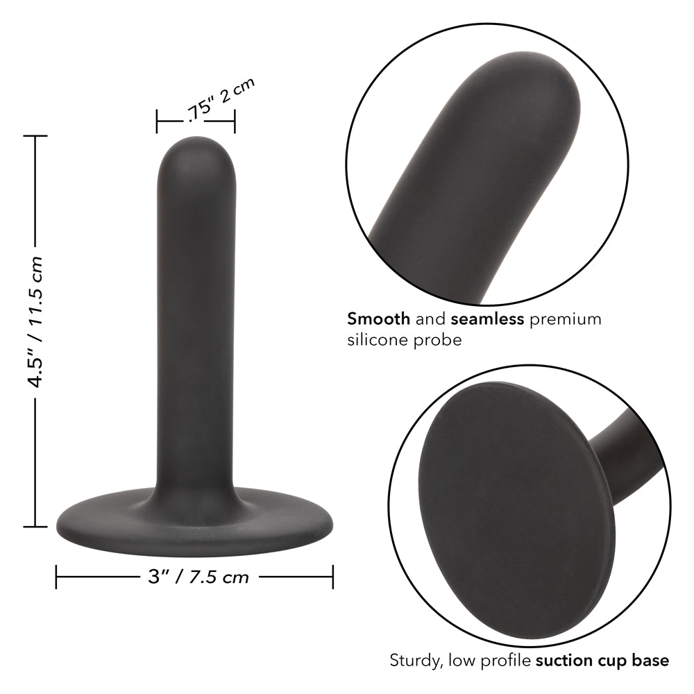 Boundless 4.5 Inch Slim Suction Cup Dildo - Waterproof Flexible Silicone Adult Toy for Shower, Bath & Bedroom Pleasure
