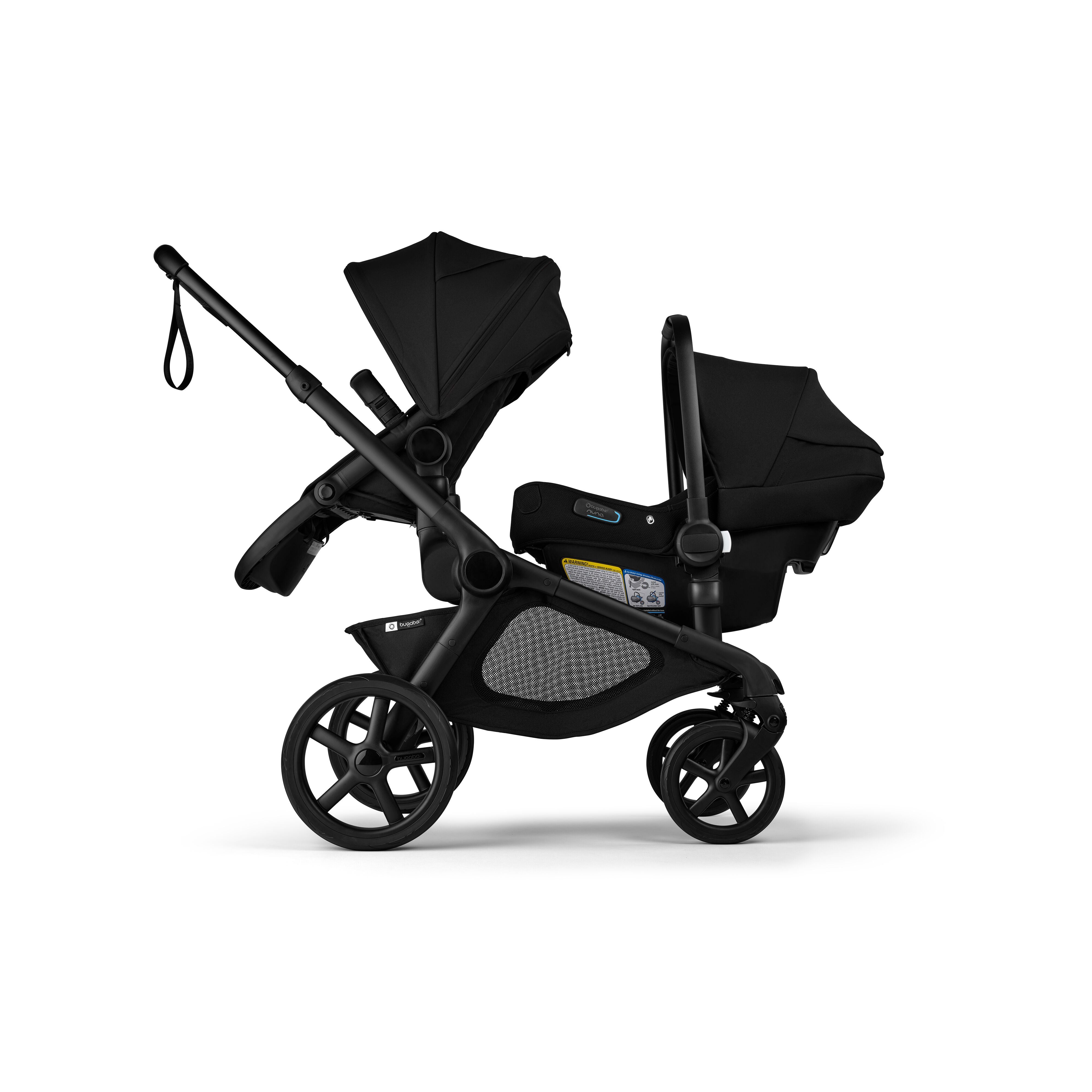 Bugaboo Kangaroo Complete Single to Double Stroller - Convertible Baby Stroller for Twins or Siblings | Lightweight & Compact Open Box Stroller for Urban Travel, Shopping, and Family Outings