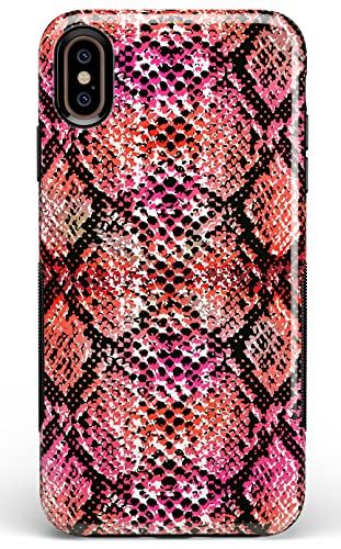 11 Snake Along Red Snake Skin